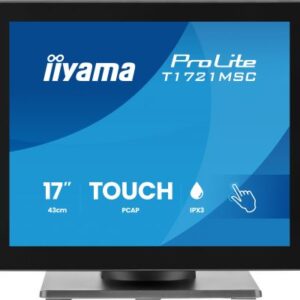 iiyama ProLite T1721MSC-B3 Monitor PC 43,2 cm (17") 1280 x 1024 Pixel SXGA Touch screen Da tavolo Nero