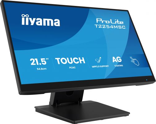 iiyama T2254MSC-B2AG Monitor PC 54,6 cm (21.5") 1920 x 1080 Pixel Full HD LED Touch screen Nero