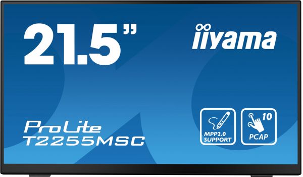 iiyama ProLite T2255MSC-B1 Monitor PC 54,6 cm (21.5") 1920 x 1080 Pixel Full HD LCD Touch screen Nero