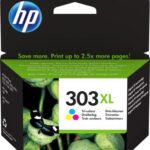 HP 303XL HIGH YIELD TRI-COLOR ORIGINAL INK CARTD