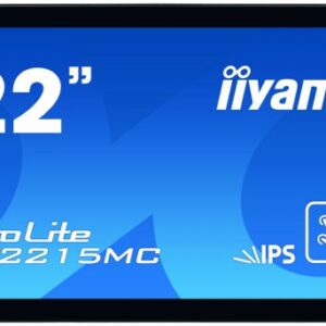 iiyama ProLite TF2215MC-B2 Monitor PC 54,6 cm (21.5") 1920 x 1080 Pixel Full HD LED Touch screen Multi utente Nero