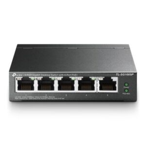 TP-Link TL-SG1005P Non gestito Gigabit Ethernet (10/100/1000) Supporto Power over Ethernet (PoE) Nero