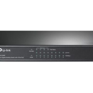 TP-Link TL-SG1008P switch di rete Non gestito Gigabit Ethernet (10/100/1000) Supporto Power over Ethernet (PoE) Nocciola