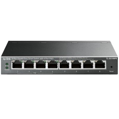 TP-Link TL-SG108PE Gestito L2 Gigabit Ethernet (10/100/1000) Supporto Power over Ethernet (PoE) Nero