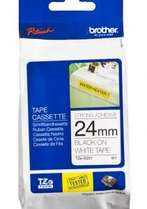Brother TZE-S251 nastro per etichettatrice Nero su bianco TZ
