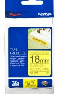 Brother TZE-S641 nastro per etichettatrice Nero su giallo TZ