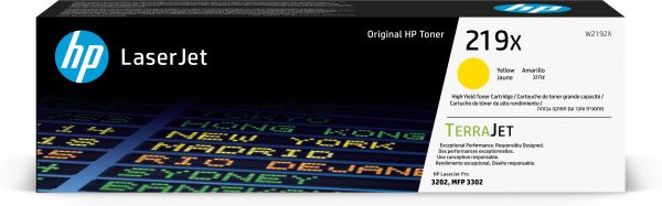 HP Cartuccia toner originale ad alta capacità LaserJet 219X giallo