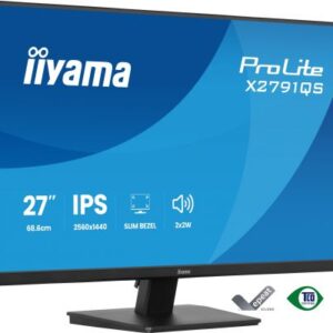 iiyama ProLite X2791QS-B1 Monitor PC 68,6 cm (27") 2560 x 1440 Pixel Quad HD LED Nero