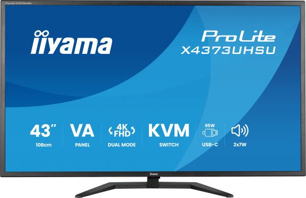 iiyama ProLite X4373UHSU-B2 Monitor PC 108 cm (42.5") 3840 x 2160 Pixel 4K Ultra HD LED Nero