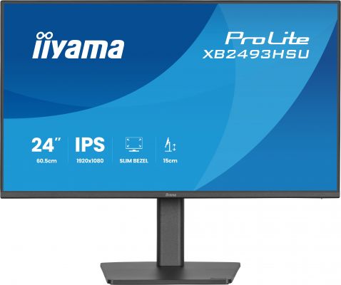 iiyama ProLite XB2493HSU-B1 Monitor PC 60,5 cm (23.8") 1920 x 1080 Pixel Full HD LED Nero