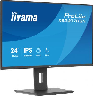 iiyama ProLite XB2497HSN-B1 Monitor PC 60,5 cm (23.8") 1920 x 1080 Pixel Full HD LED Nero