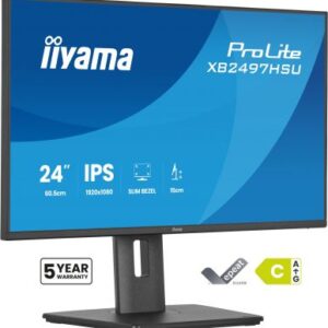 iiyama ProLite XB2497HSU-B1 Monitor PC 60,5 cm (23.8") 1920 x 1080 Pixel Full HD LED Nero