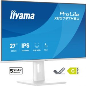iiyama ProLite XB2797HSU-W1 Monitor PC 68,6 cm (27") 1920 x 1080 Pixel Full HD LED Bianco