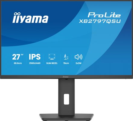 iiyama ProLite XB2797QSU-B1 Monitor PC 68,6 cm (27") 2560 x 1440 Pixel Quad HD LED Nero