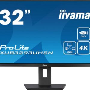 iiyama ProLite XUB3293UHSN-B5 Monitor PC 80 cm (31.5") 3840 x 2160 Pixel 4K Ultra HD LCD Nero